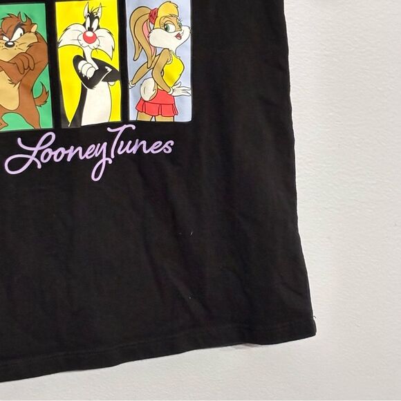 Warner Brothers | Girls Looney Tunes Black Graphic T-Shirt, Size M(7/8) - Picture 5 of 11